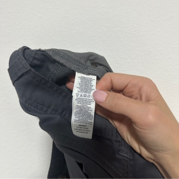 Prana Mens Pants Brion Slim Fit Size 32x32 Gray 5 Pocket Nylon Lightweight - Picture 8 of 10